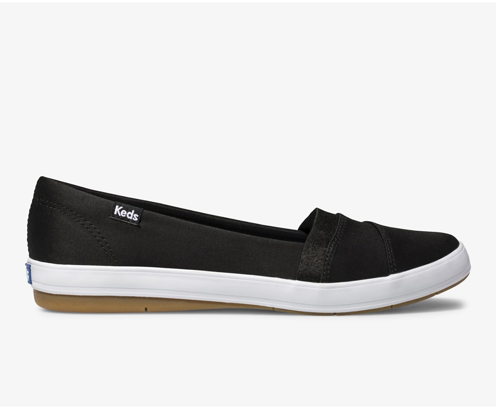 Slip Ons Keds Mujer Negros - Carmel - 6124-JYWIE